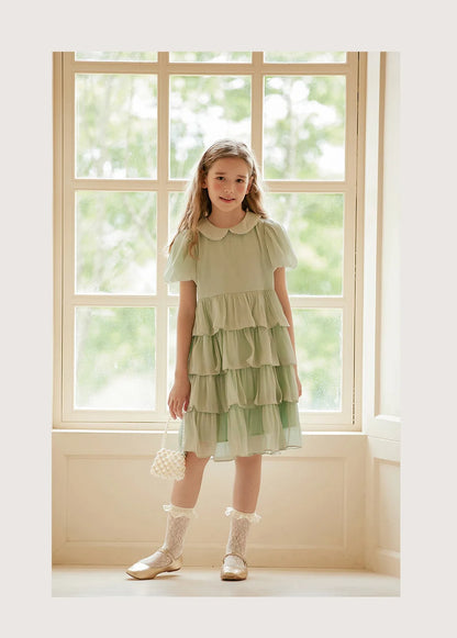 Ärmelloses weißes Sommerkleid für Mädchen mit Blumenmuster – festliches Ballkleid aus Tüll für Hochzeiten und Geburtstagsfeiern