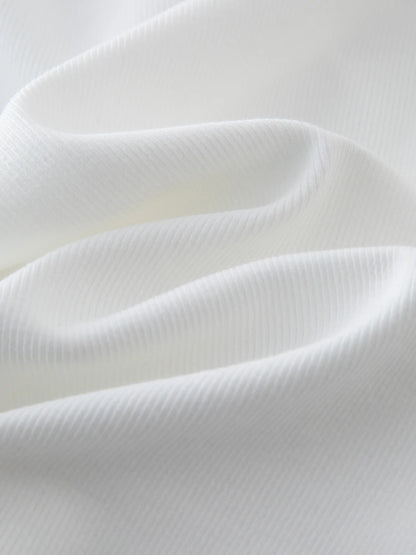3D-Blumen Baumwollshirt in Übergröße mit Rundhalsausschnitt – Schlankes, besticktes Design für Büro und Alltag