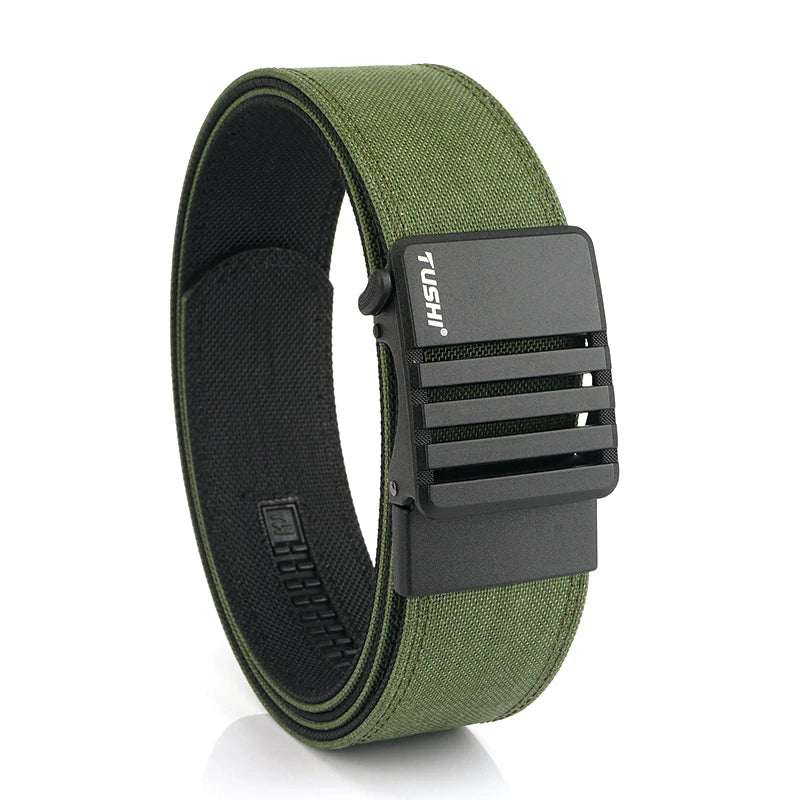 Herren-Taktischer Gürtel aus Nylon mit matte Metall-Schnalle und 43 mm Breite für Alltag und Freizeit