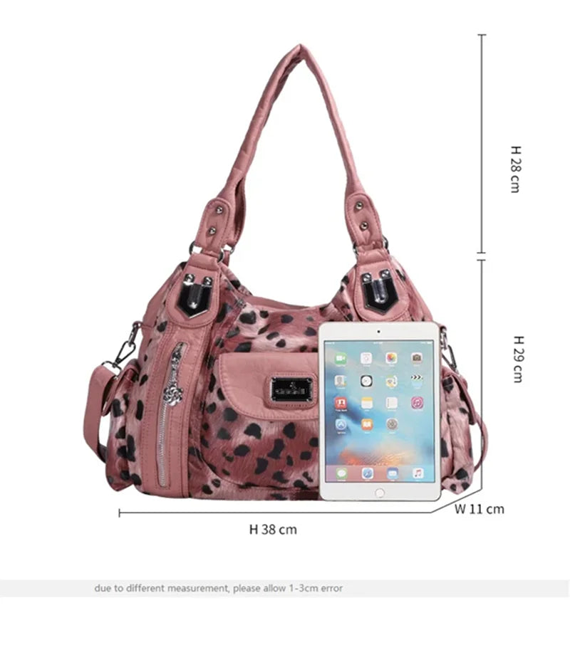 Damen-Schultertasche mit großzügiger Kapazität und durchdachtem Innenaufbau für Smartphone und Geldbörse