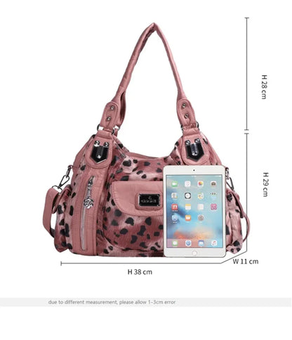 Damen-Schultertasche mit großzügiger Kapazität und durchdachtem Innenaufbau für Smartphone und Geldbörse
