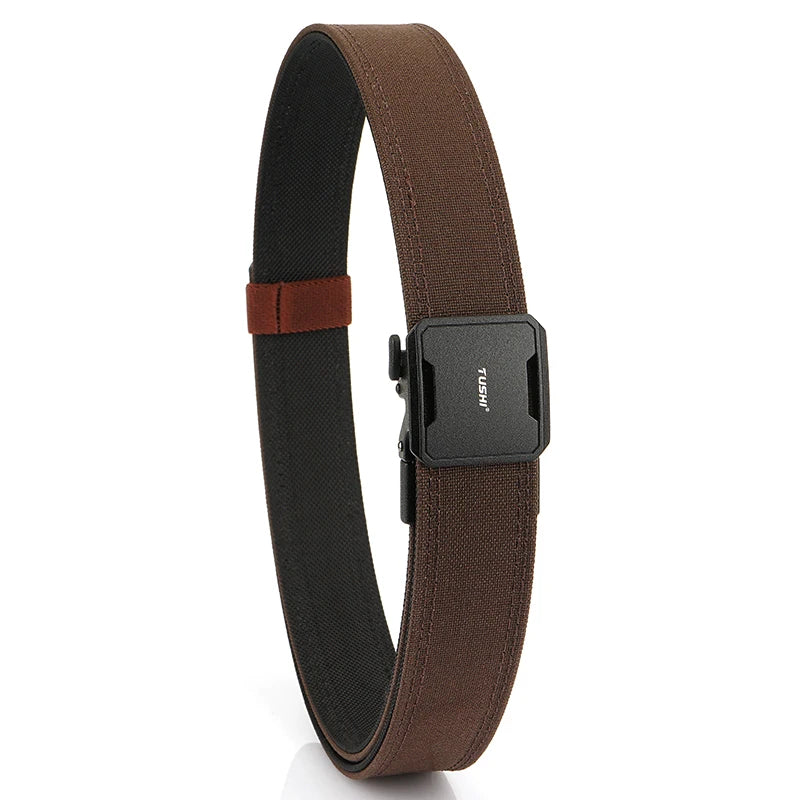 Herren-Taktischer Gürtel aus Nylon mit Automatischem Schnallenverschluss in Zwei Längen 110/120 cm