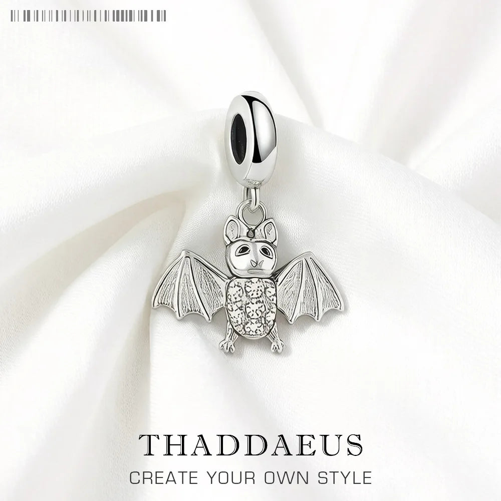 Damen-Charm-Anhänger Fledermaus süß aus Sterlingsilber