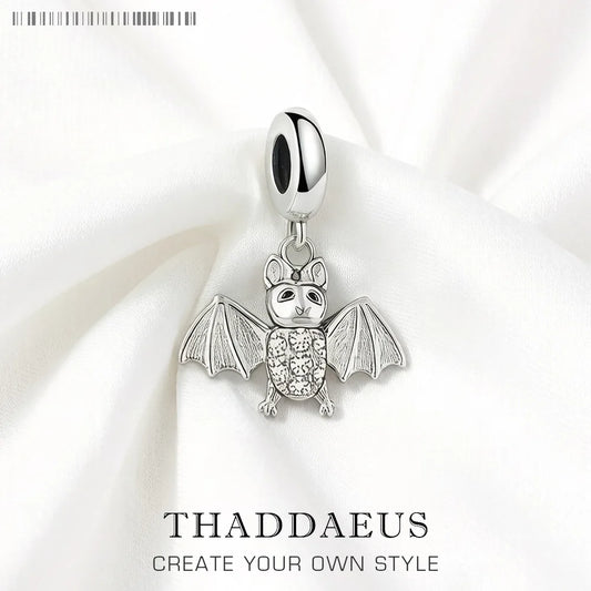 Damen-Charm-Anhänger Fledermaus süß II aus Sterlingsilber