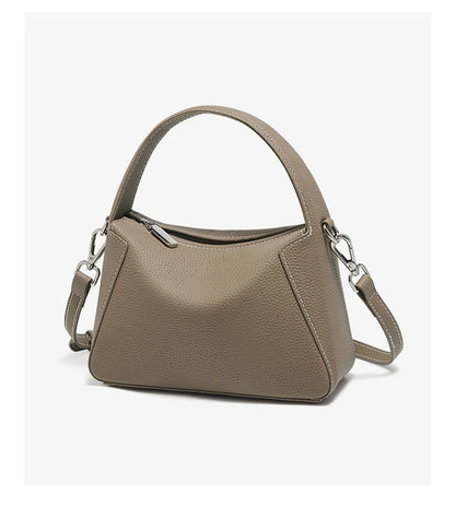 Damen-Handtasche aus Rindleder kompakt und vielseitig ideal für Beruf Alltag und Büro