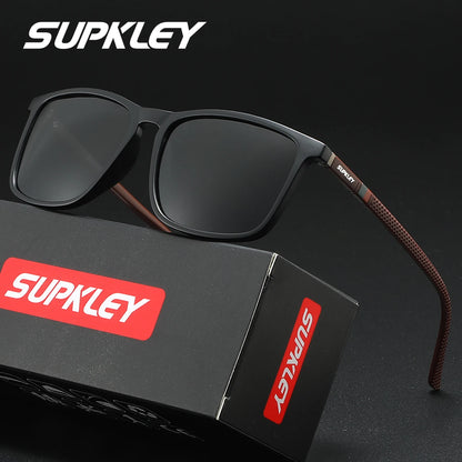 Sonnenbrille quadratisch klassisch polarisiert PC UV400 Sport Unisex