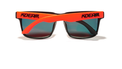 Sonnenbrille quadratisch polarisiert Reißverschlussetui 30 Farben Unisex