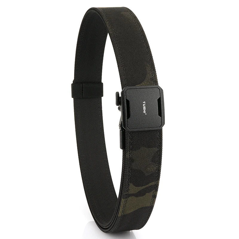 Herren-Taktischer Gürtel aus Nylon mit Automatischem Schnallenverschluss in Zwei Längen 110/120 cm