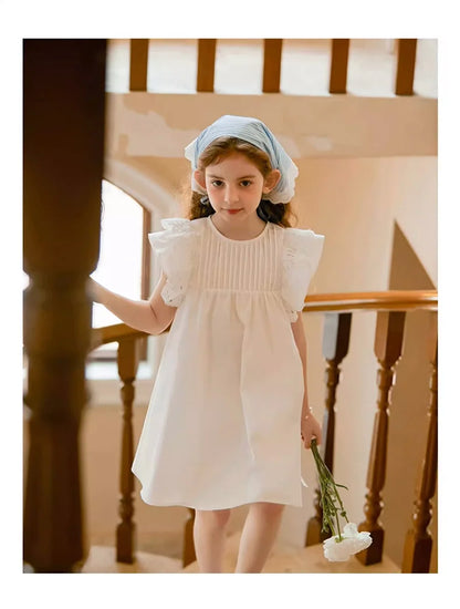 Roter Samtrock für Kleinkinder mit Pailletten – warmer Herbst-Winter-Party-Look für Mädchen von 110cm bis 170cm