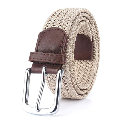Unisex Gürtel Gewebe Elastikband Silberne Metallschnalle Jeans Geeignet Alltag Freizeit