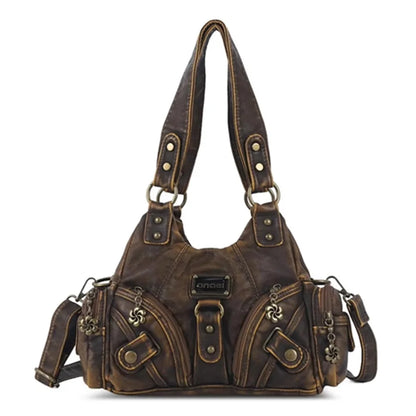 Damen-Handtasche mit Top-Griff und Mehrfachinnenfächern für Alltag und Freizeit Leichtgewichtig