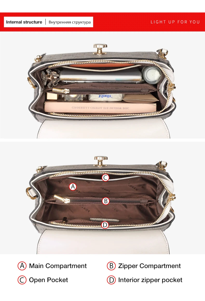 Damen Crossbody Tasche Aus PVC Leder Im Vintage Stil