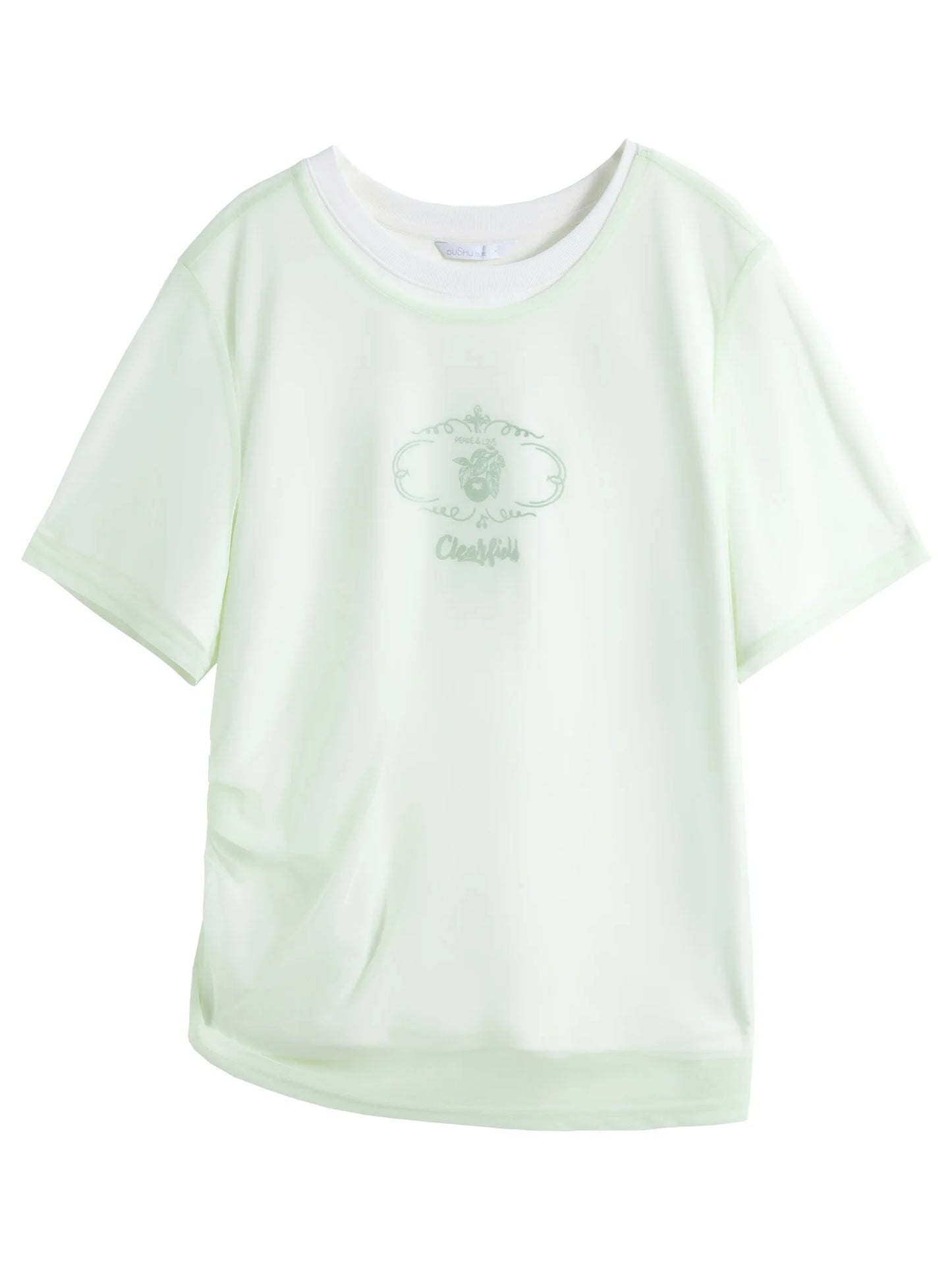 Satin-Glanz T-Shirt mit Rundhalsausschnitt – Slim Fit in Pink oder Schwarz für den Sommer
