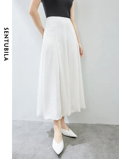Damen Maxirock im A-Linien-Schnitt mit elastischer Taille für den Sommer