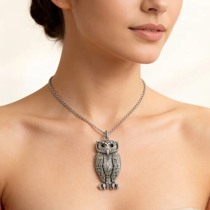 Damen-Charm-Anhänger Eule süß aus Sterlingsilber