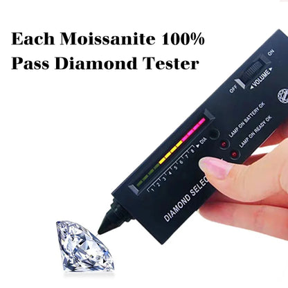 Verlobungsringe Paarset aus Moissanit und 925 Sterling Silber mit Zertifikat Premium Hochzeits Schmuck Geschenk