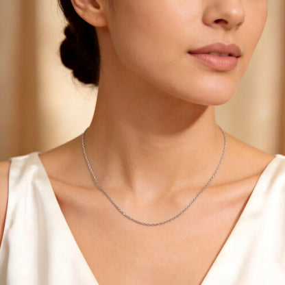 Damen-Halskette Venezia-Kette Silber klassisch aus Sterlingsilber