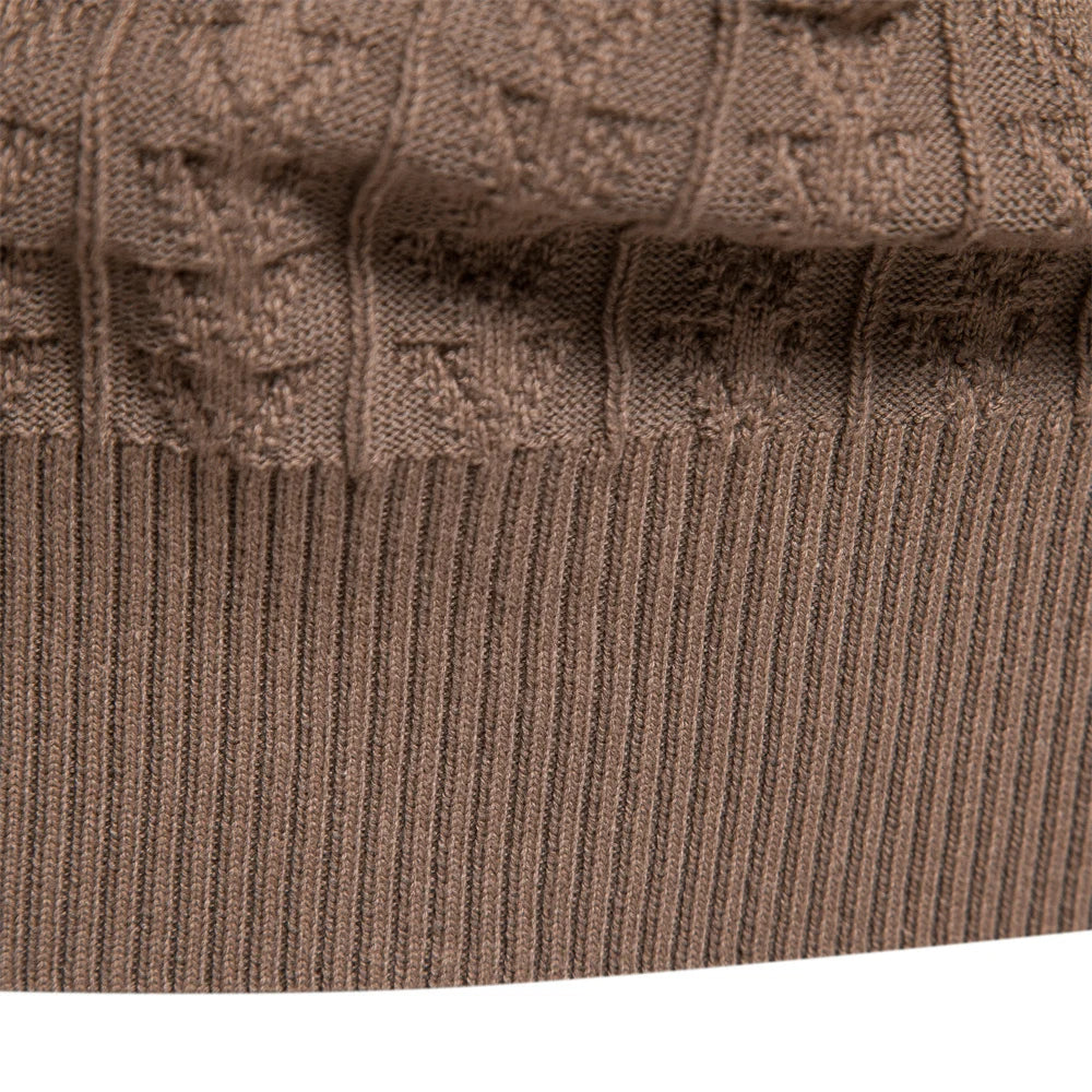 Männlicher Rollkragenpullover aus hochwertiger Baumwolle für den Winter