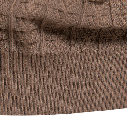 Männlicher Rollkragenpullover aus hochwertiger Baumwolle für den Winter