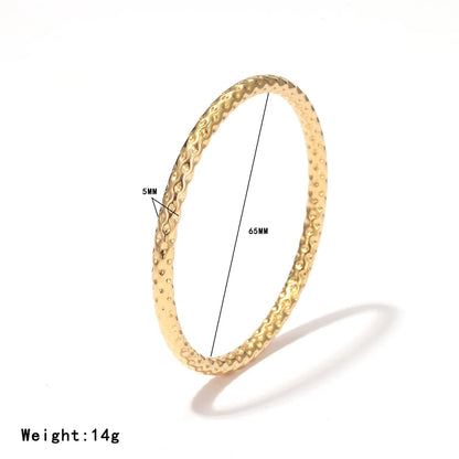 Damen-Armreif rund 65mm aus Edelstahl