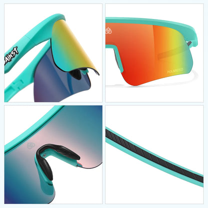 Sonnenbrille MTB Radfahren TR90 polarisiert rutschfest Bügel Unisex