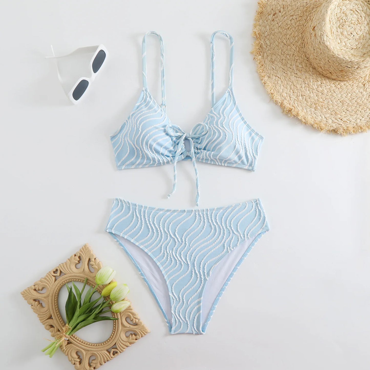 Sexy Bikini-Set in Pink mit Push-up-Effekt – Perfekt für Strand und Pool