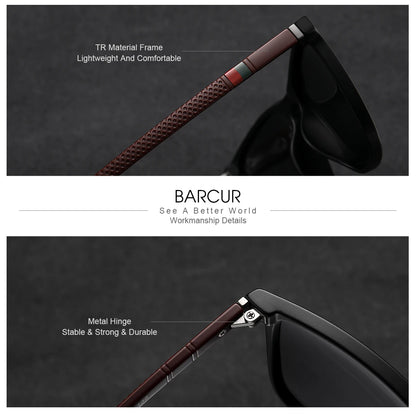 Sonnenbrille quadratisch polarisiert leicht Business Fahren Unisex