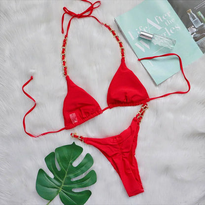 Sexy pinker Bikini-Set für Damen – ideal für Strand und Pool