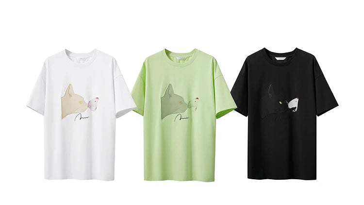 Damen T-Shirt im lässigen Stil mit Rundhalsausschnitt und kurzem Arm