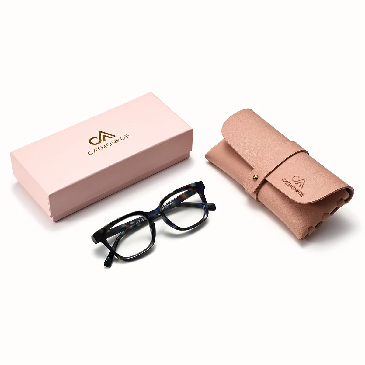 Lesebrille mit rechteckigem Rahmen