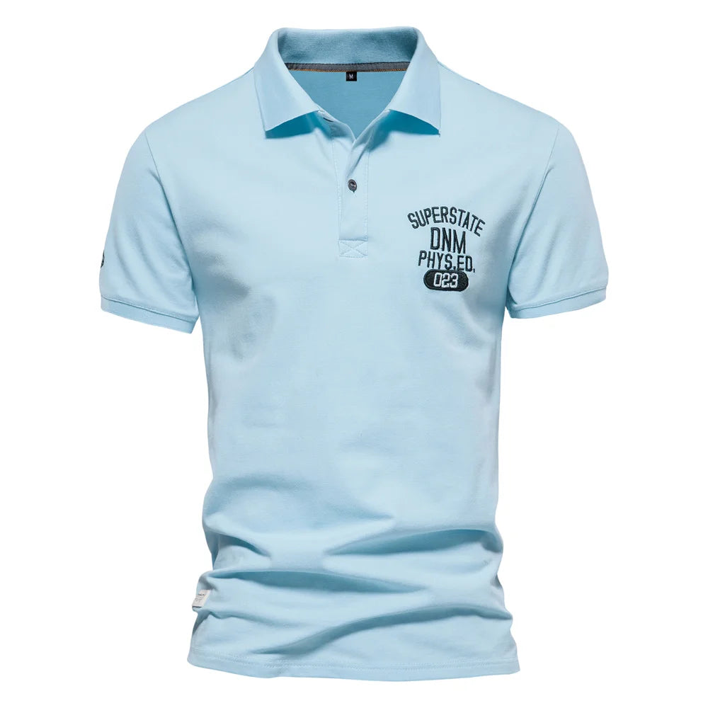 Herren Polo Shirts aus Baumwolle mit hochwertiger Stickerei für den Sommer