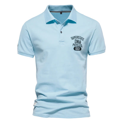Herren Polo Shirts aus Baumwolle mit hochwertiger Stickerei für den Sommer