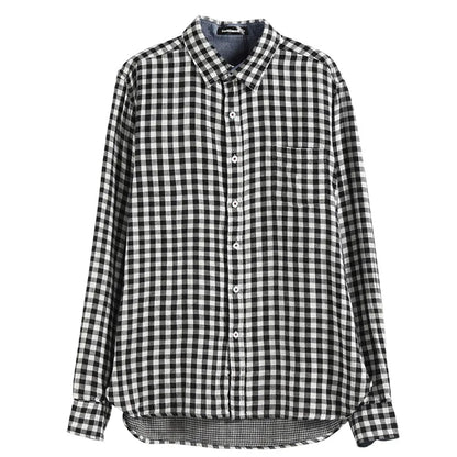 Herren Langarm Hohe qualität Designer Shirt Front Patch Brust Tasche Schlanke Taste-down Kragen Dicke Arbeit Shirts männer Kleidung