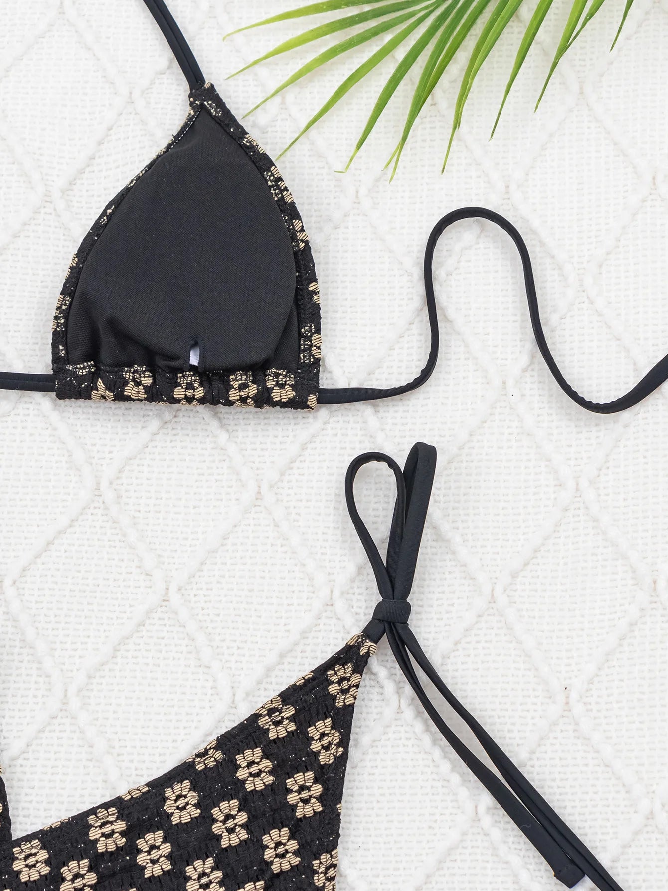 Sexy Net-Bikini-Set mit Push-up-Effekt – Brasilianischer Stil für Strand und Pool