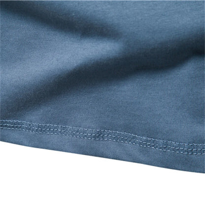 Herren Langarm T-Shirt mit Button-Down Kragen aus hochwertiger Baumwolle