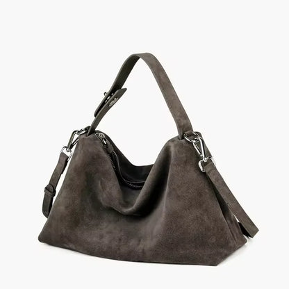 Wildleder-Handtasche | Elegant und Großzügig