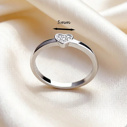 Damen-Ring Liebesherz romantisch aus Sterlingsilber