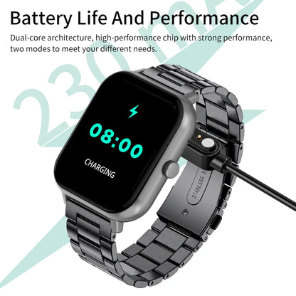 LIGE 1,83 "HD Display Smart Uhr AI Sprachanruf Smartwatch GPS Motion Traject 24H Gesundheit Monitor Uhren Für Android IOS
