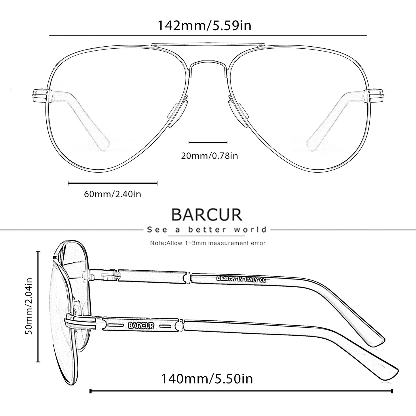 Sonnenbrille Pilot Edelstahl polarisiert Spiegel UV400 Herren B