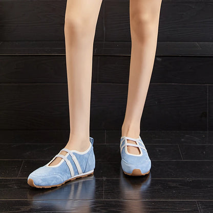 AIYUQI 2025 neue frauen flache Dexun schuhe Nicht-slip flache Mary Jane weibliche Schuhe Große größe ballett Turnschuhe für frauen