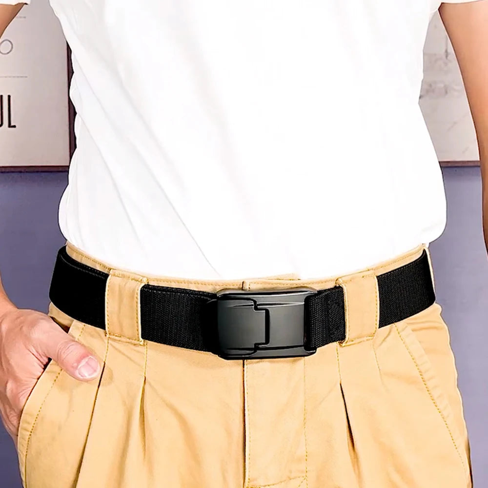 VATLY Elastik-Gürtel Herren Matte Metall-Schnalle Schnellverschluss Tactical Outdoor