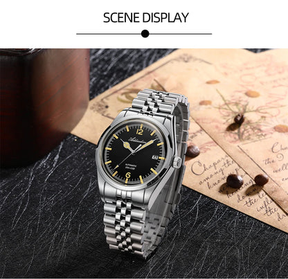 Herren-Automatikuhr mit Jubilee-Armband und Kalenderanzeige