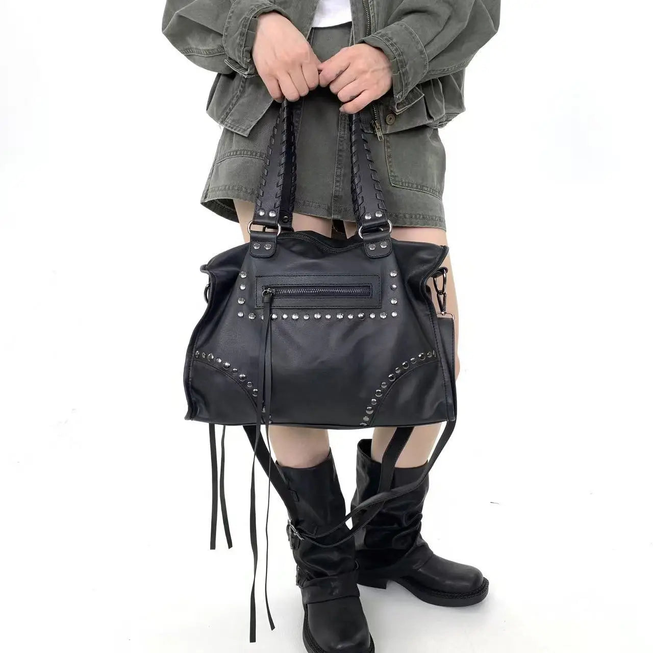 Damen-Tote Tasche Große Kapazität Aus Weichem PU-Leder Ideal für Alltag Reisen und Freizeit