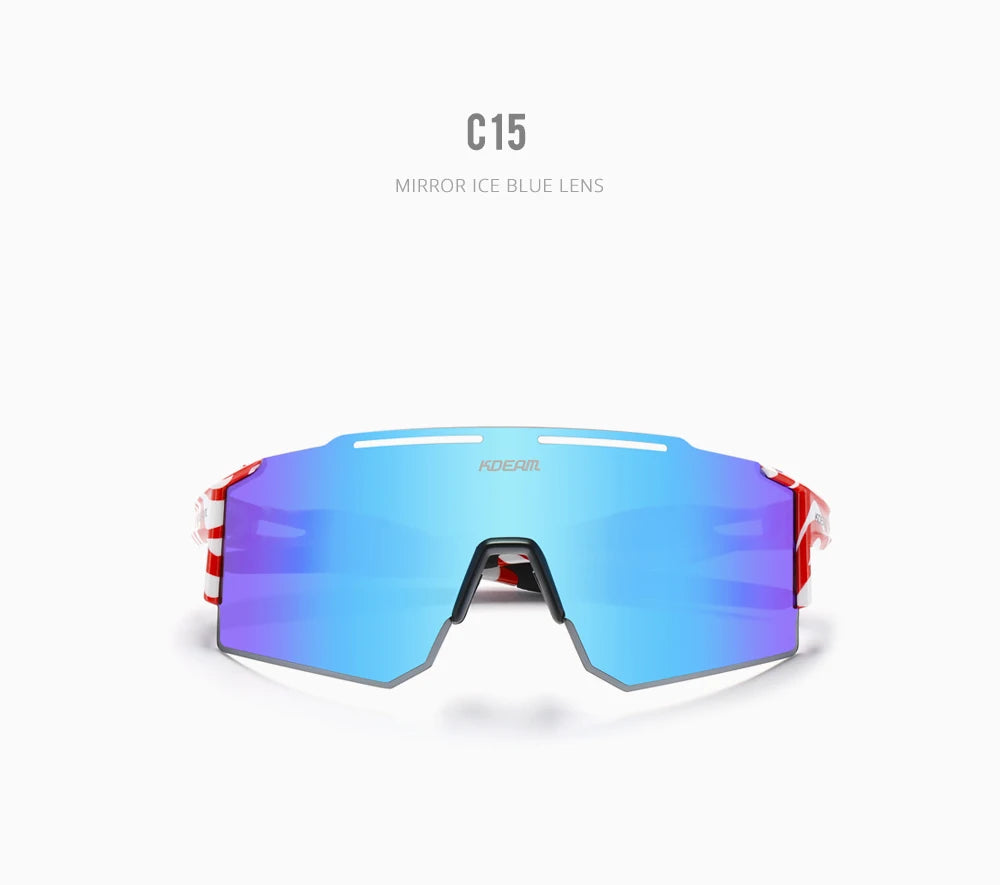 Sonnenbrille Sport TR90 polarisiert 1,2mm Glas Gummisteg winddicht Herren