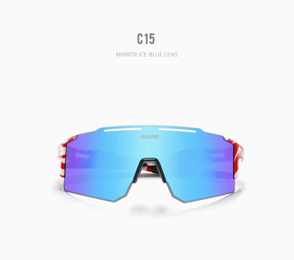 Sonnenbrille Sport TR90 polarisiert 1,2mm Glas Gummisteg winddicht Herren