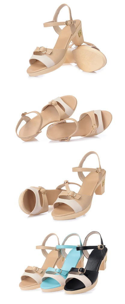 AIYUQI 2025 Neue High Heel frauen Römischen Sandalen Mix frauen Schuhe Die Sommer Plattform Mode Sexy Party Sandalen frauen