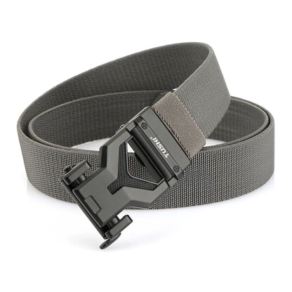Herren-Gürtel Elastischer 3,8 Zentimeter Breite Gurtband Mit Metall-Schnalle Und Automatikverschluss