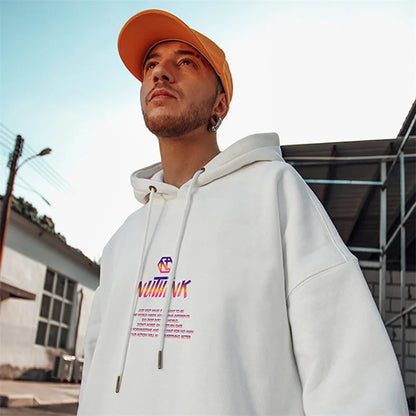 Herren Hoodie im Graffiti-Design mit lässigem Oversize-Schnitt für Hip Hop