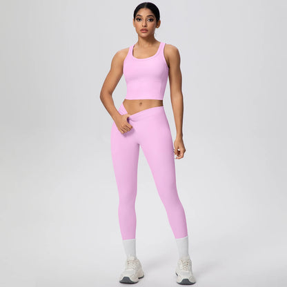 Frauen Yoga Set Hoch Tailliert Schnell Trocknend Sport