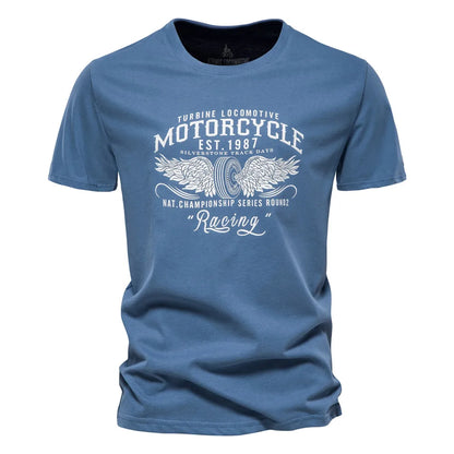 Herren T-Shirt aus Baumwolle mit hochwertigem Druck im lässigen Stil
